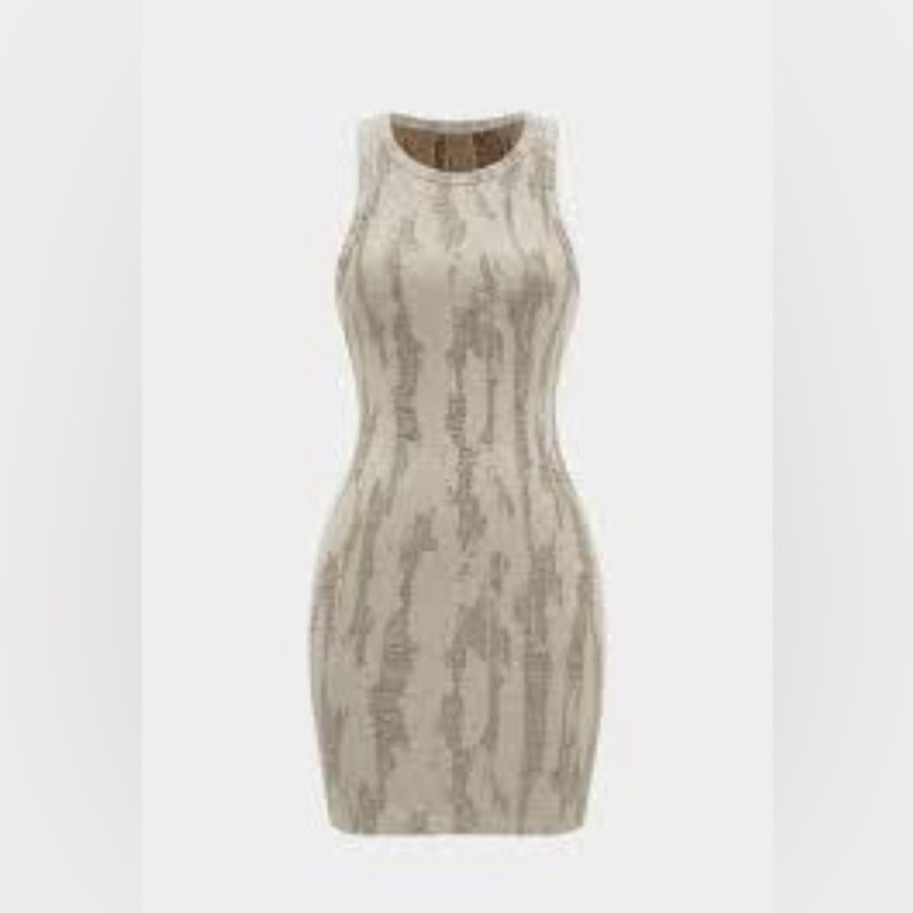 Micas linen Ripped Sleeveless mini dress size M CC12-13